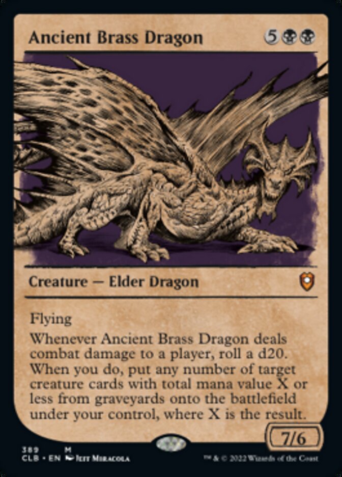 Ancient Brass Dragon (Showcase) [Commander Legends: Battle for Baldur's Gate] | Gamers Paradise