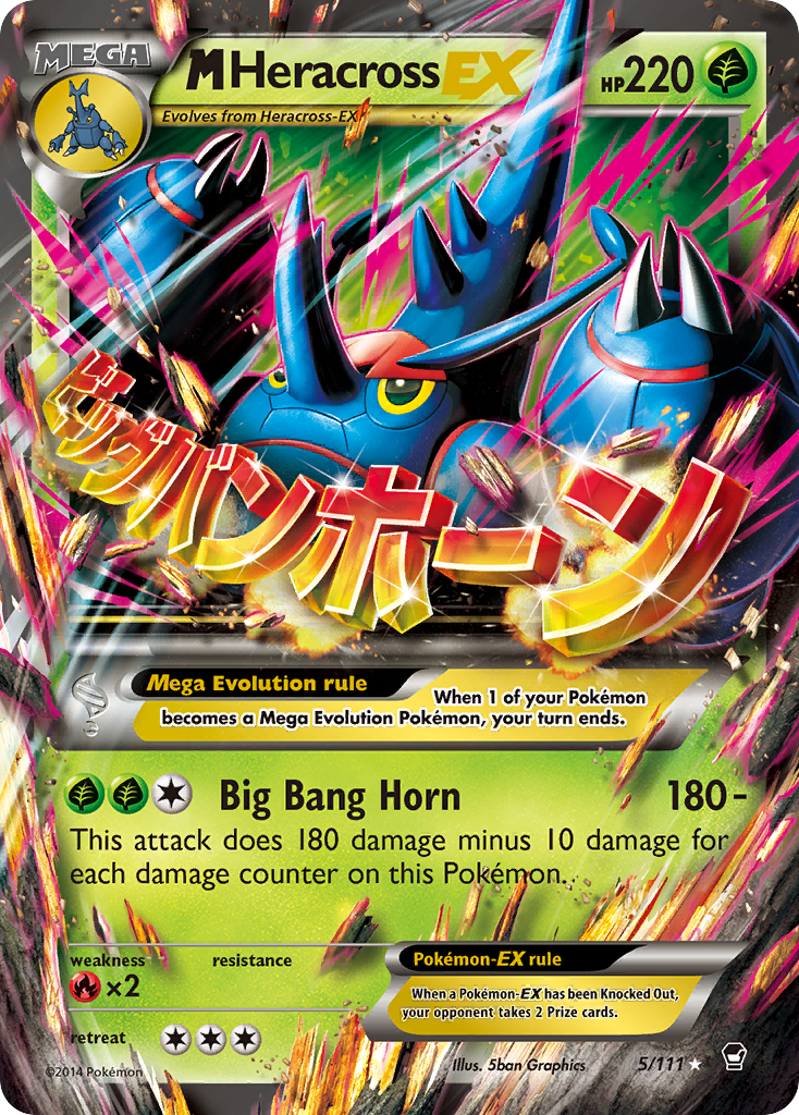 M Heracross EX (5/111) [XY: Furious Fists] | Gamers Paradise