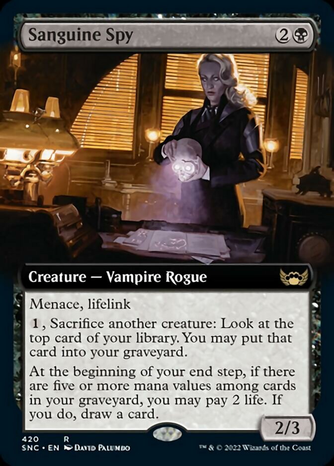 Sanguine Spy (Extended Art) [Streets of New Capenna] | Gamers Paradise