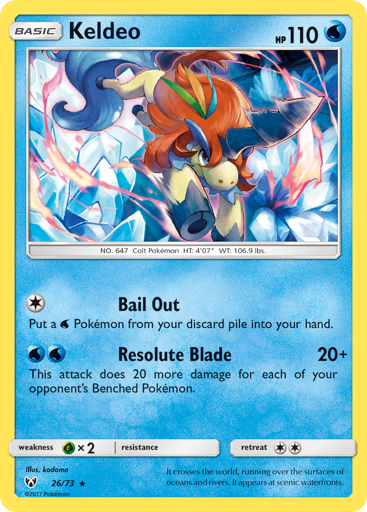 Keldeo (26/73) [Sun & Moon: Shining Legends] | Gamers Paradise