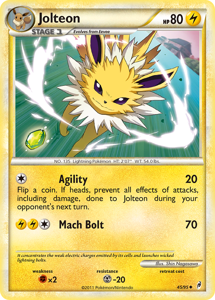 Jolteon (45/95) [HeartGold & SoulSilver: Call of Legends] | Gamers Paradise