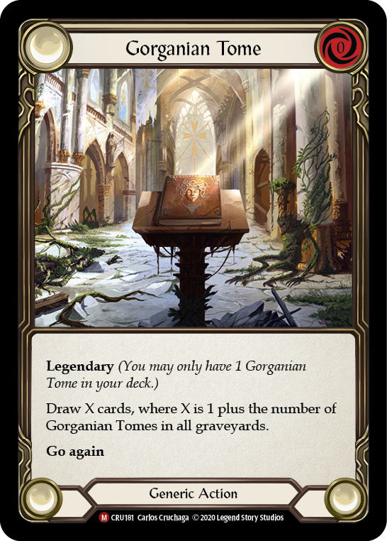 Gorganian Tome [CRU181] 1st Edition Rainbow Foil | Gamers Paradise