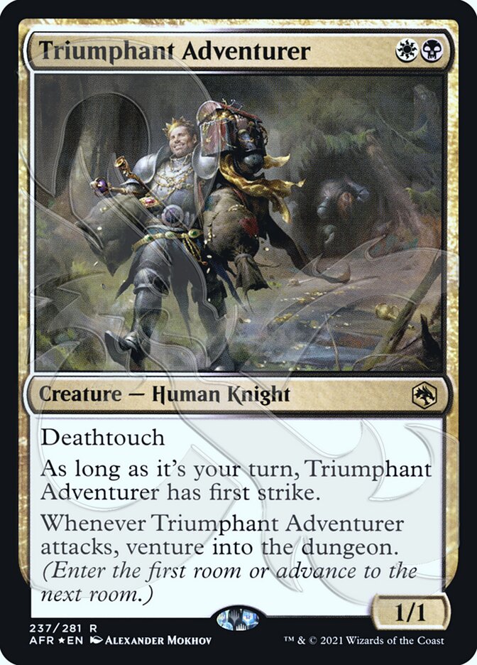 Triumphant Adventurer (Ampersand Promo) [Dungeons & Dragons: Adventures in the Forgotten Realms Promos] | Gamers Paradise