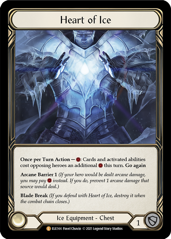 Heart of Ice [ELE144] (Tales of Aria)  1st Edition Cold Foil | Gamers Paradise