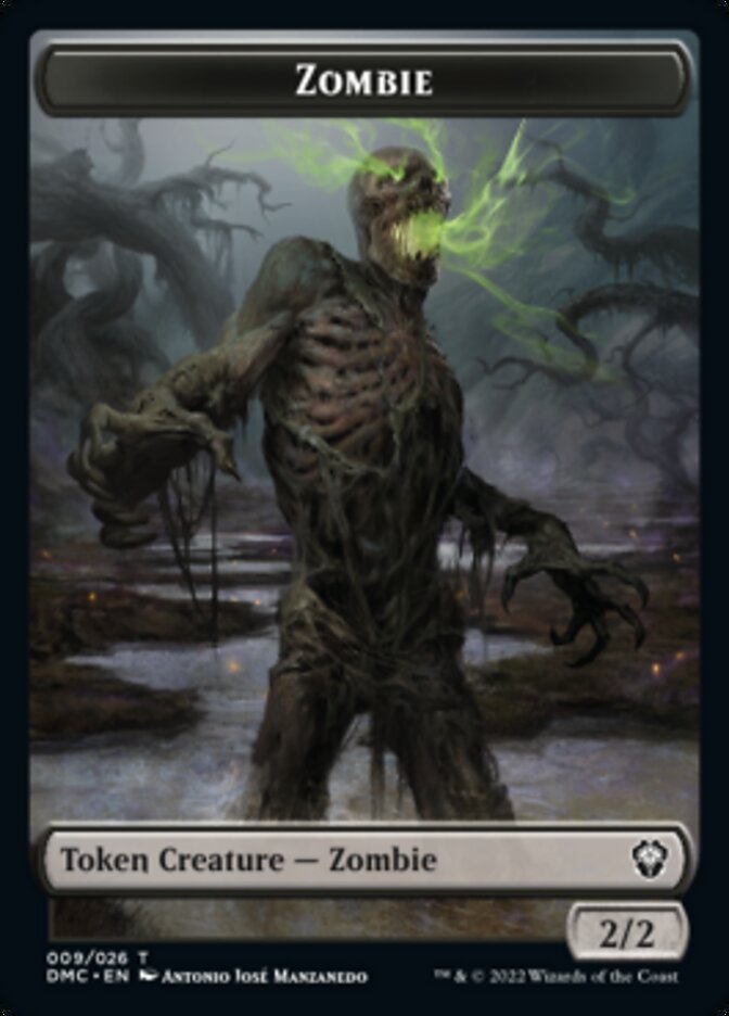 Phyrexian // Zombie Double-Sided Token [Dominaria United Tokens] | Gamers Paradise