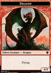 Dragon (006) // Gold Double-Sided Token [Commander 2017 Tokens] | Gamers Paradise