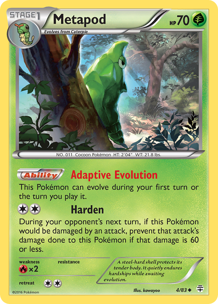 Metapod (4/83) [XY: Generations] | Gamers Paradise