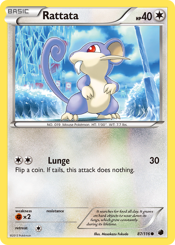 Rattata (87/116) [Black & White: Plasma Freeze] | Gamers Paradise