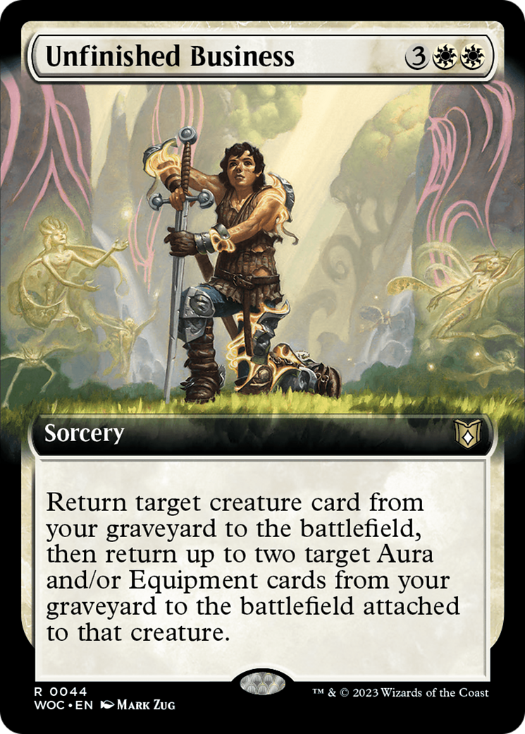 Unfinished Business (Extended Art) [Wilds of Eldraine Commander] | Gamers Paradise