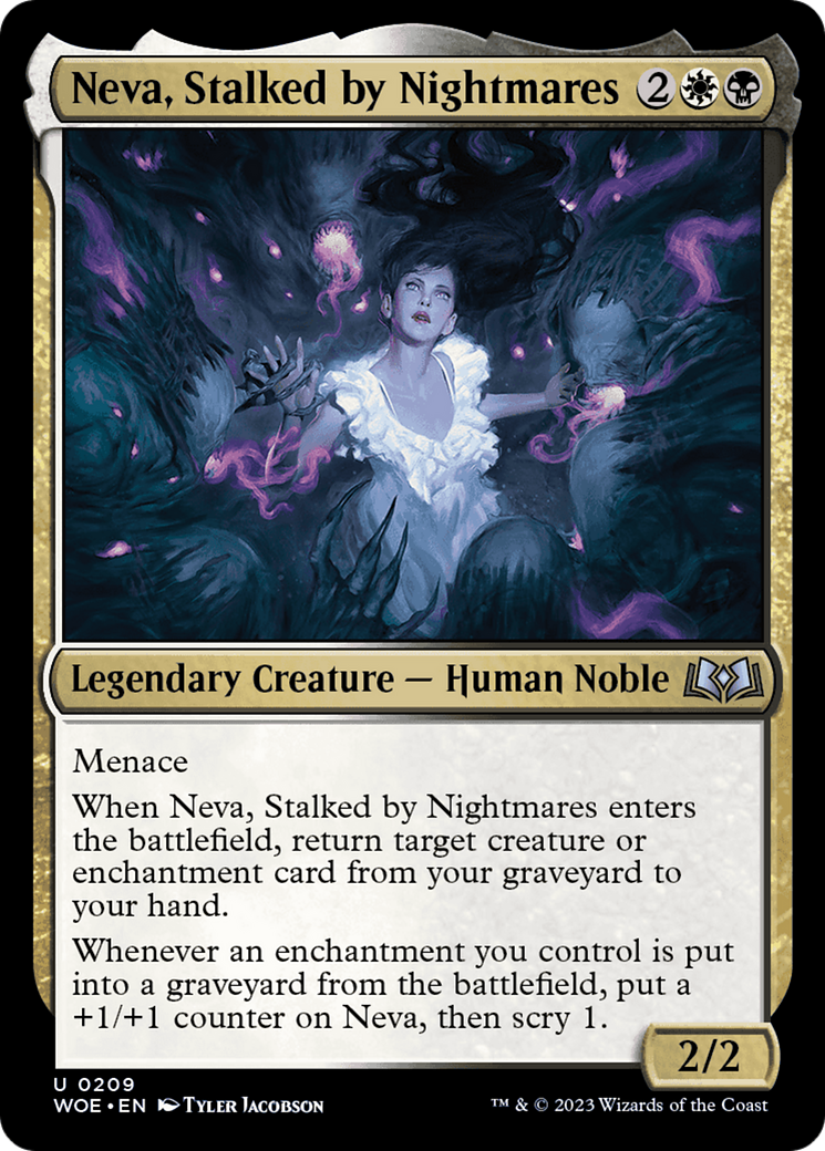 Neva, Stalked by Nightmares [Wilds of Eldraine] | Gamers Paradise