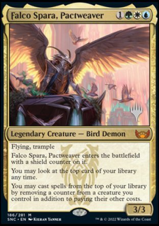 Falco Spara, Pactweaver (Promo Pack) [Streets of New Capenna Promos] | Gamers Paradise