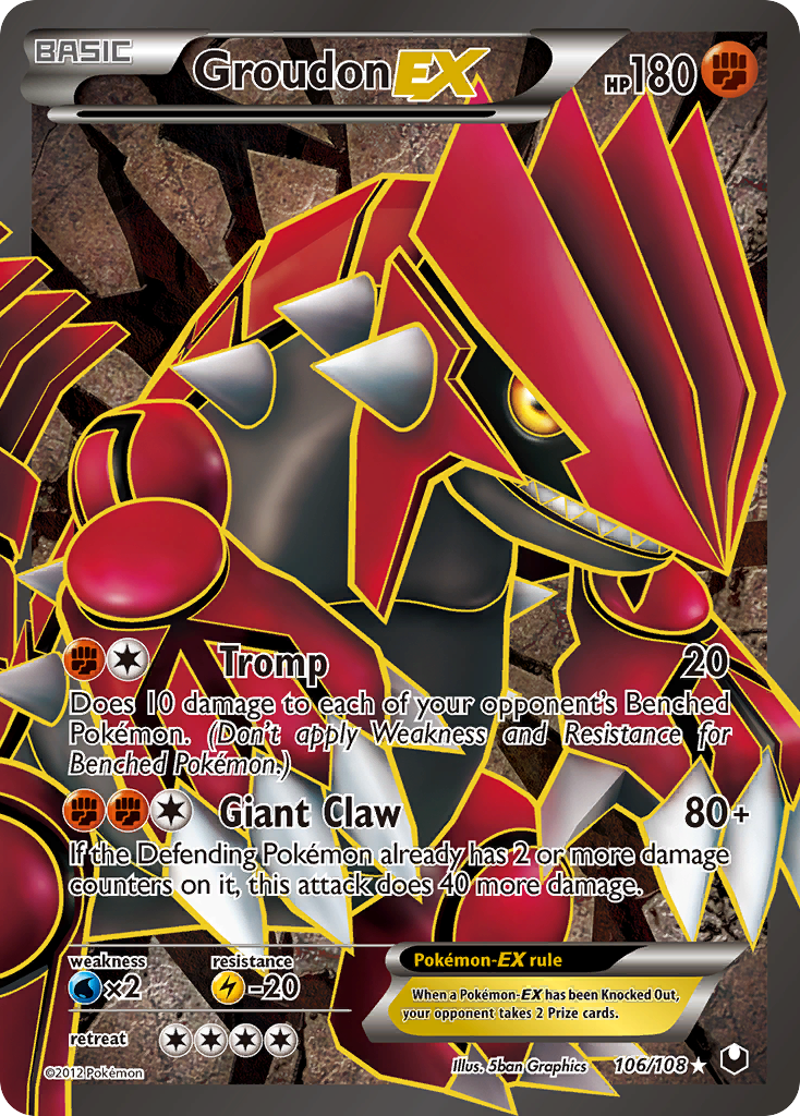 Groudon EX (106/108) [Black & White: Dark Explorers] | Gamers Paradise