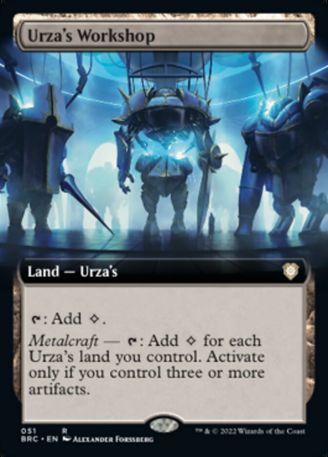 Urza's Workshop (Extended Art) [The Brothers' War Commander] | Gamers Paradise