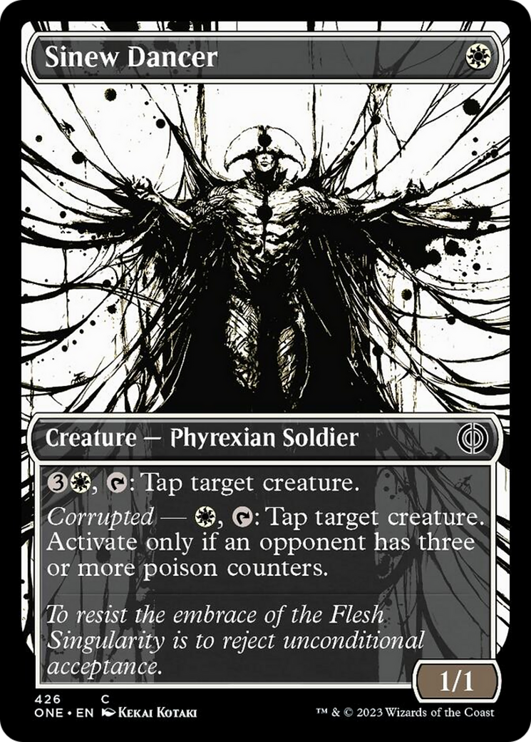 Sinew Dancer (Showcase Ichor Step-and-Compleat Foil) [Phyrexia: All Will Be One] | Gamers Paradise