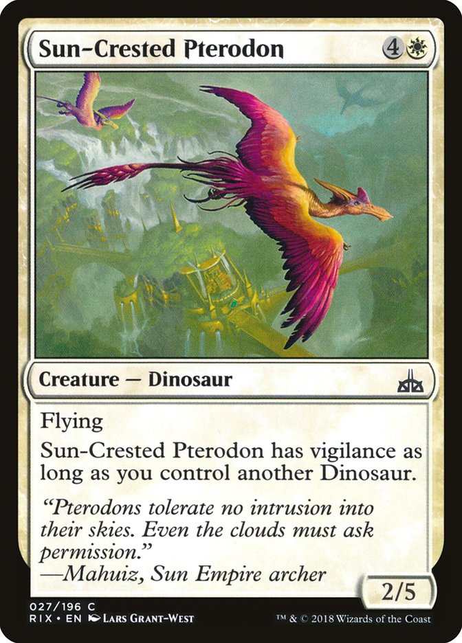 Sun-Crested Pterodon [Rivals of Ixalan] | Gamers Paradise