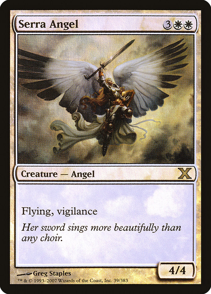Serra Angel (Premium Foil) [Tenth Edition] | Gamers Paradise