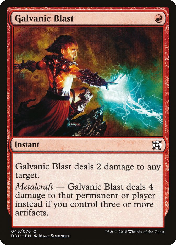 Galvanic Blast [Duel Decks: Elves vs. Inventors] | Gamers Paradise