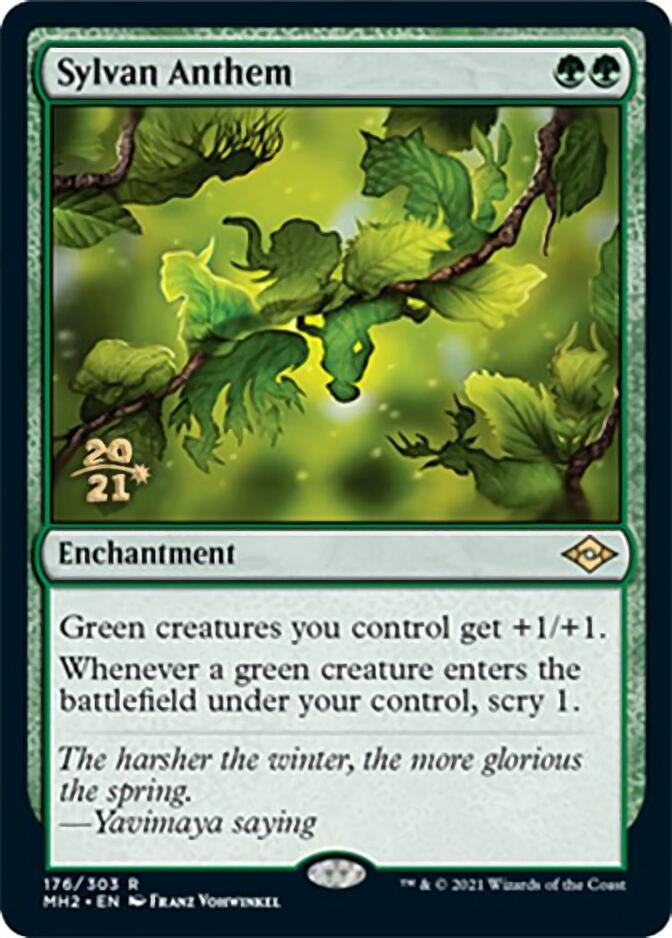 Sylvan Anthem [Modern Horizons 2 Prerelease Promos] | Gamers Paradise