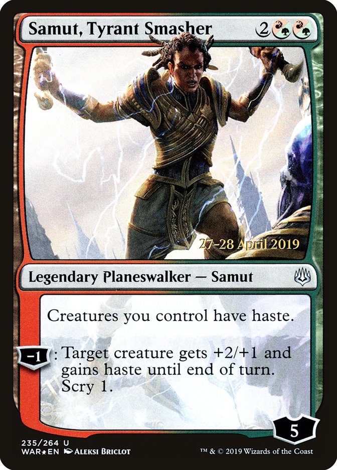 Samut, Tyrant Smasher [War of the Spark Prerelease Promos] | Gamers Paradise