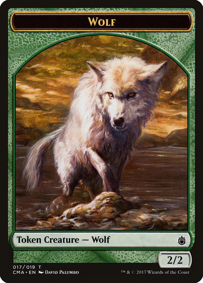 Wolf Token (017/019) [Commander Anthology Tokens] | Gamers Paradise
