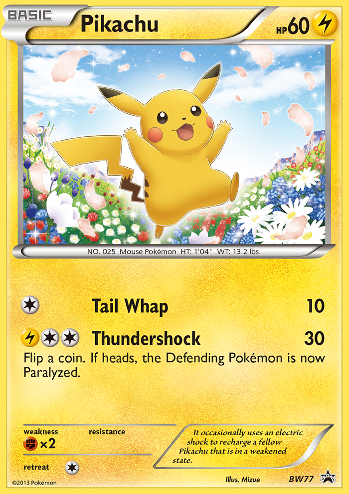 Pikachu (BW77) [Black & White: Black Star Promos] | Gamers Paradise