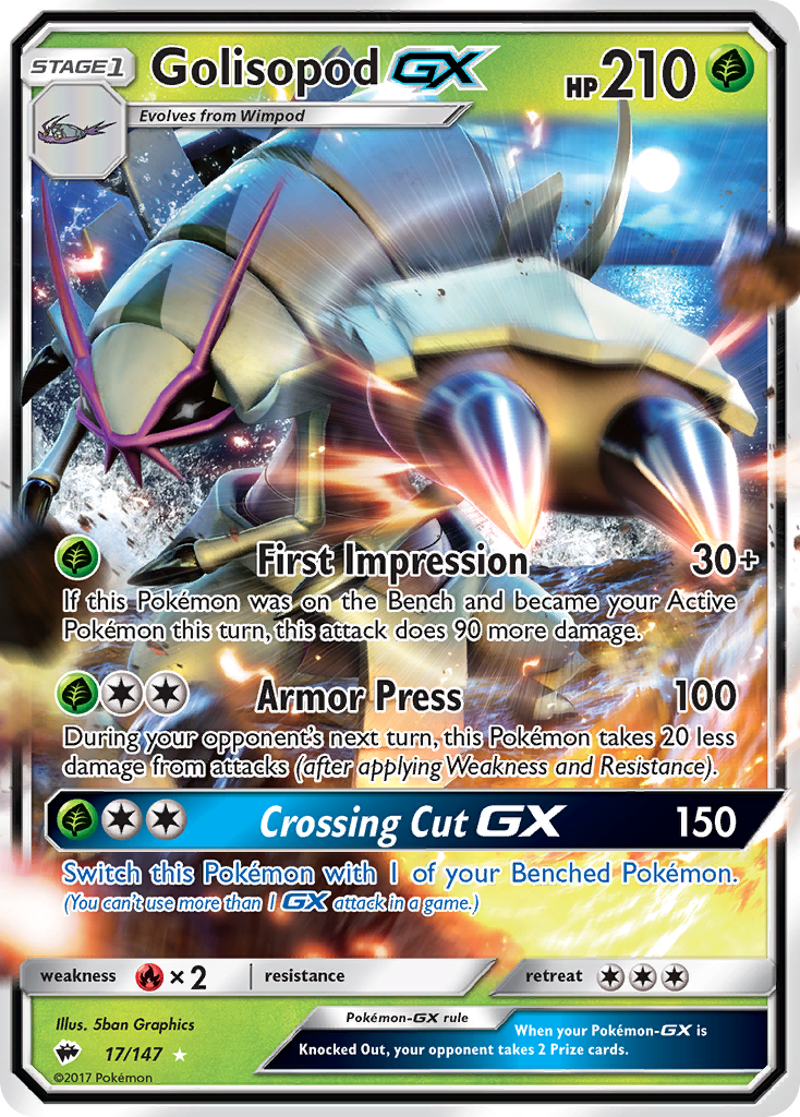 Golisopod GX (17/147) [Sun & Moon: Burning Shadows] | Gamers Paradise