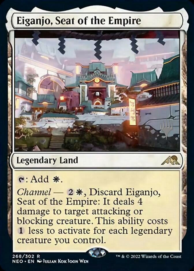 Eiganjo, Seat of the Empire (Promo Pack) [Kamigawa: Neon Dynasty Promos] | Gamers Paradise