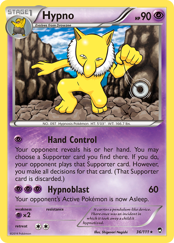 Hypno (36/111) [XY: Furious Fists] | Gamers Paradise