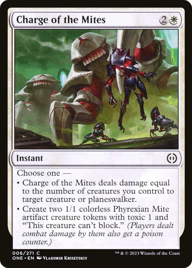 Charge of the Mites [Phyrexia: All Will Be One] | Gamers Paradise