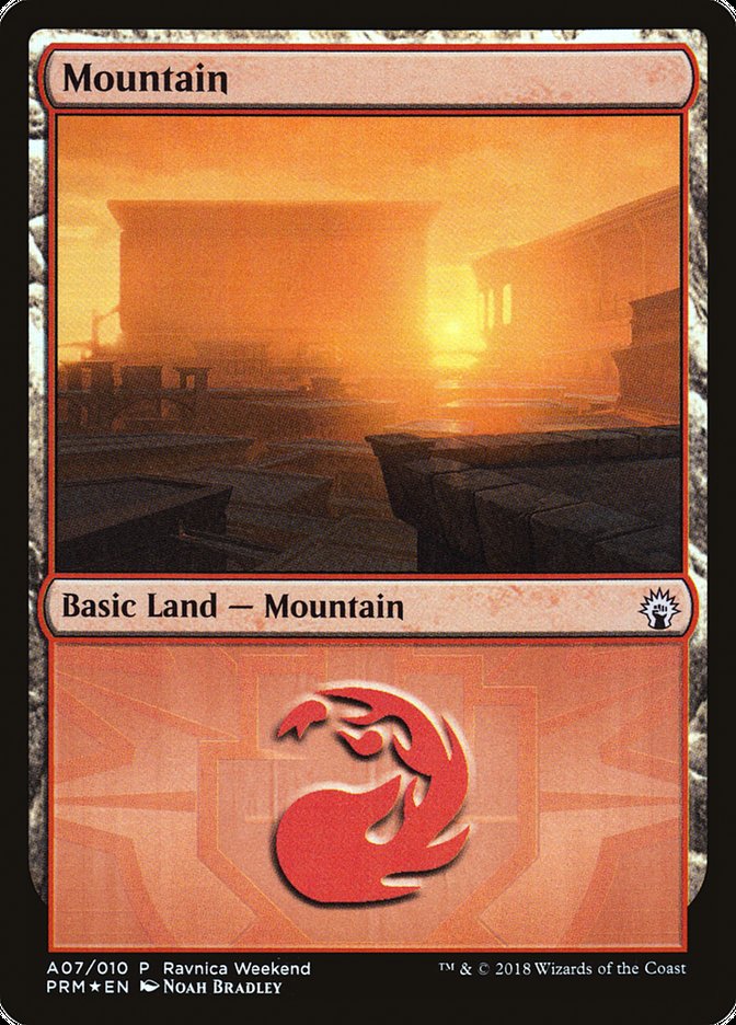 Mountain (A07) [Ravnica Allegiance Ravnica Weekend] | Gamers Paradise