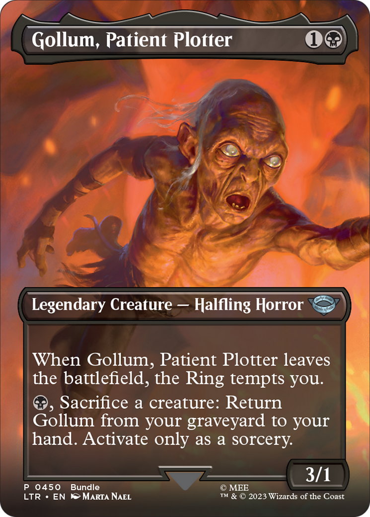 Gollum, Patient Plotter (Borderless Alternate Art) [The Lord of the Rings: Tales of Middle-Earth] | Gamers Paradise