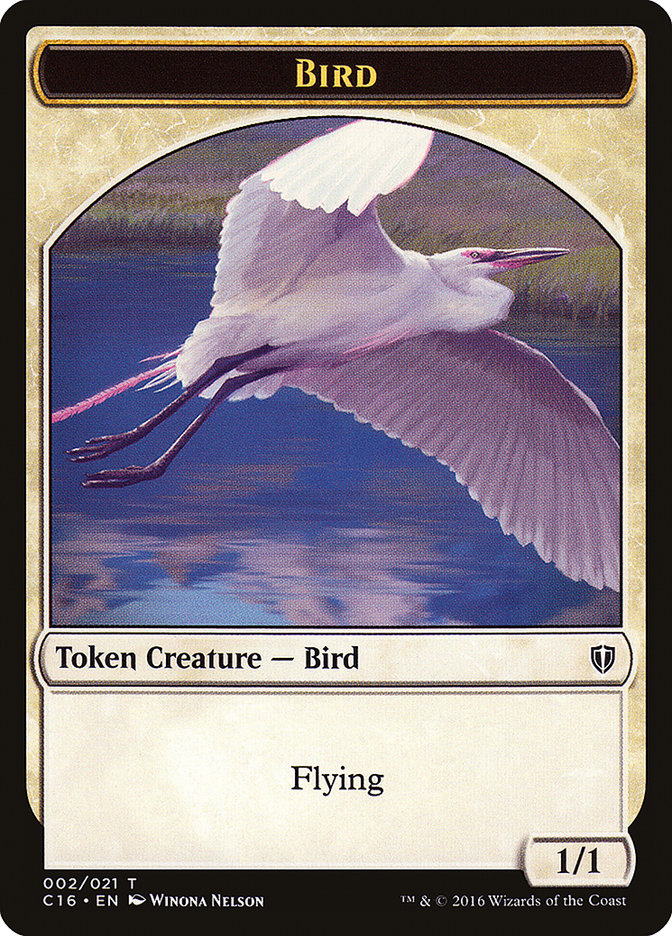 Bird (002) // Saproling (016) Double-Sided Token [Commander 2016 Tokens] | Gamers Paradise