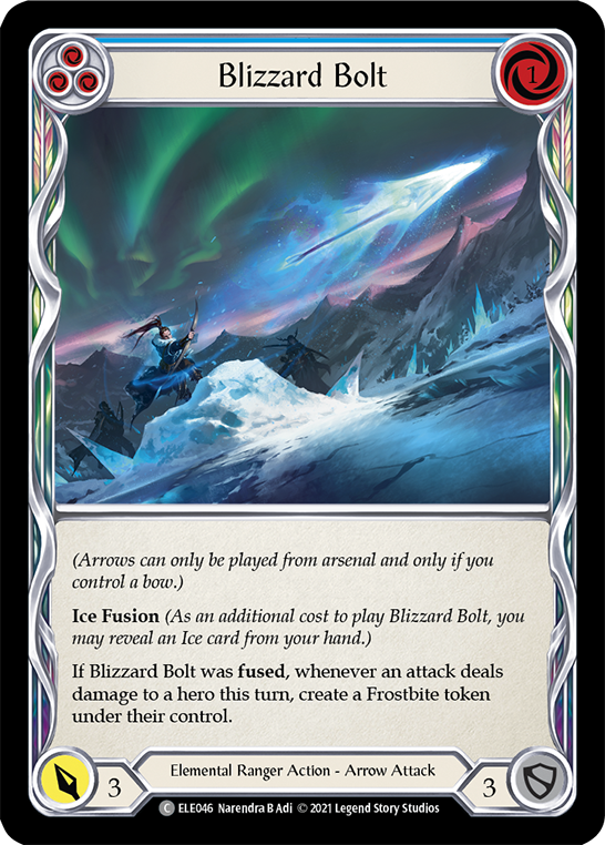 Blizzard Bolt (Blue) [ELE046] (Tales of Aria)  1st Edition Normal | Gamers Paradise