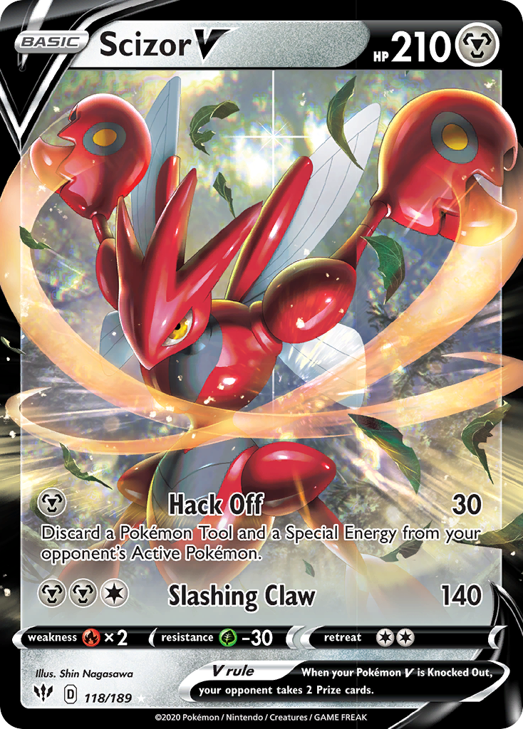 Scizor V (118/189) [Sword & Shield: Darkness Ablaze] | Gamers Paradise