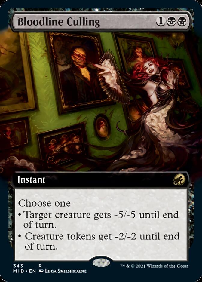 Bloodline Culling (Extended Art) [Innistrad: Midnight Hunt] | Gamers Paradise