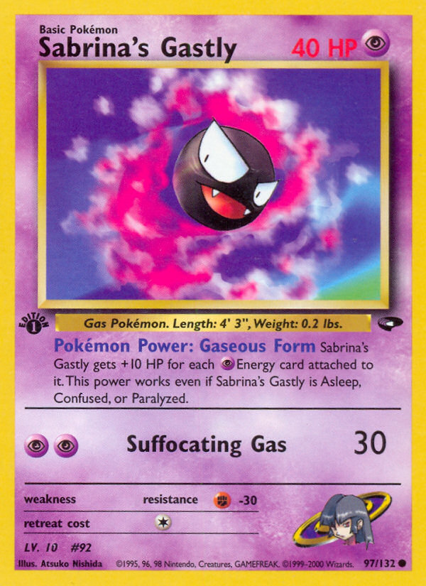 Sabrina's Gastly (97/132) [Gym Challenge 1st Edition] | Gamers Paradise