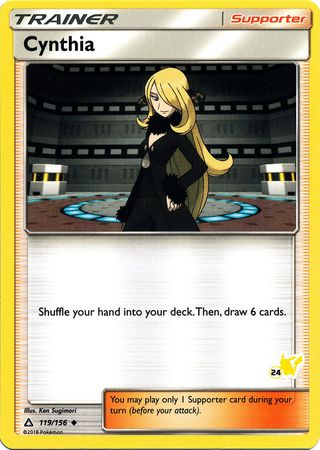 Cynthia (119/156) (Pikachu Stamp #24) [Battle Academy 2020] | Gamers Paradise