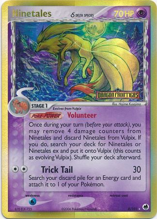 Ninetales (8/101) (Delta Species) (Stamped) [EX: Dragon Frontiers] | Gamers Paradise