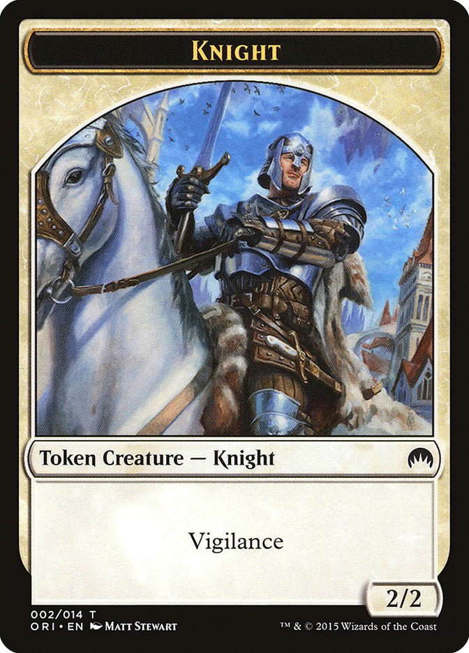 Knight Token [Magic Origins Tokens] | Gamers Paradise
