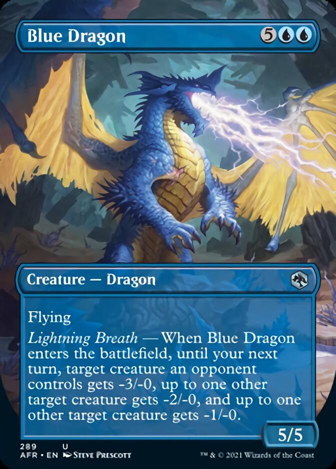 Blue Dragon (Borderless Alternate Art) [Dungeons & Dragons: Adventures in the Forgotten Realms] | Gamers Paradise