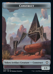 Construct (008) // Phyrexian Myr Double-Sided Token [The Brothers' War Commander Tokens] | Gamers Paradise