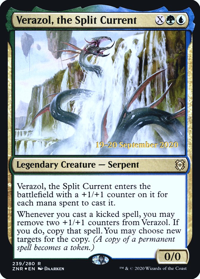 Verazol, the Split Current [Zendikar Rising Prerelease Promos] | Gamers Paradise