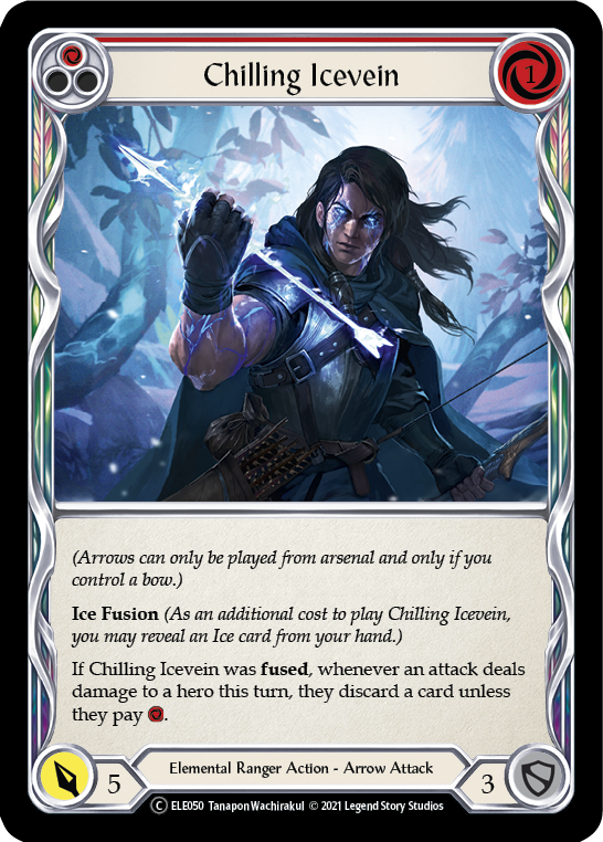 Chilling Icevein (Red) [U-ELE050] Unlimited Rainbow Foil | Gamers Paradise