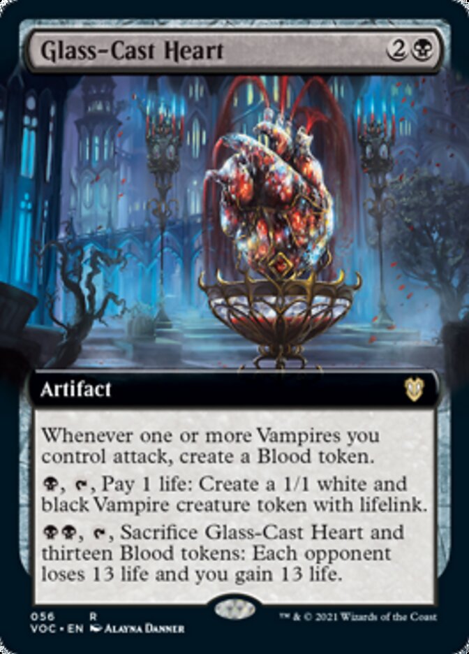 Glass-Cast Heart (Extended Art) [Innistrad: Crimson Vow Commander] | Gamers Paradise