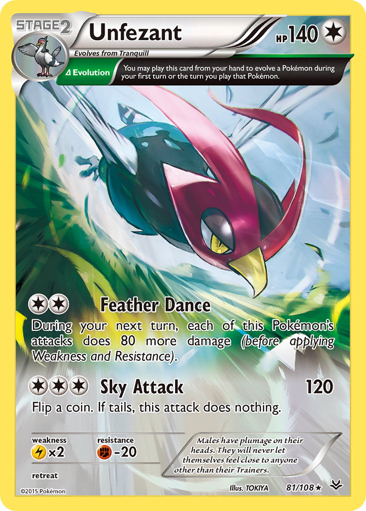 Unfezant (81/108) [XY: Roaring Skies] | Gamers Paradise