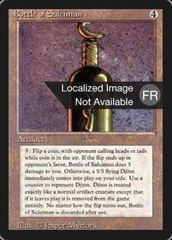 Bottle of Suleiman [Foreign Black Border] | Gamers Paradise