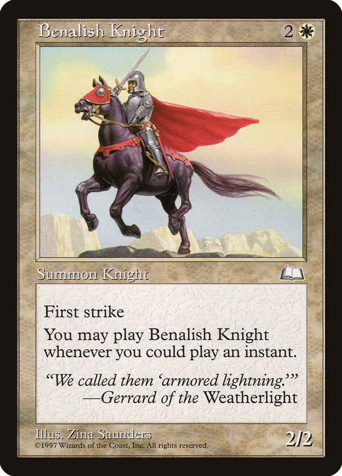Benalish Knight [Weatherlight] | Gamers Paradise