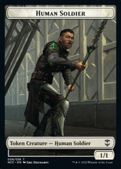 Eldrazi // Human Soldier Double-Sided Token [Streets of New Capenna Commander Tokens] | Gamers Paradise