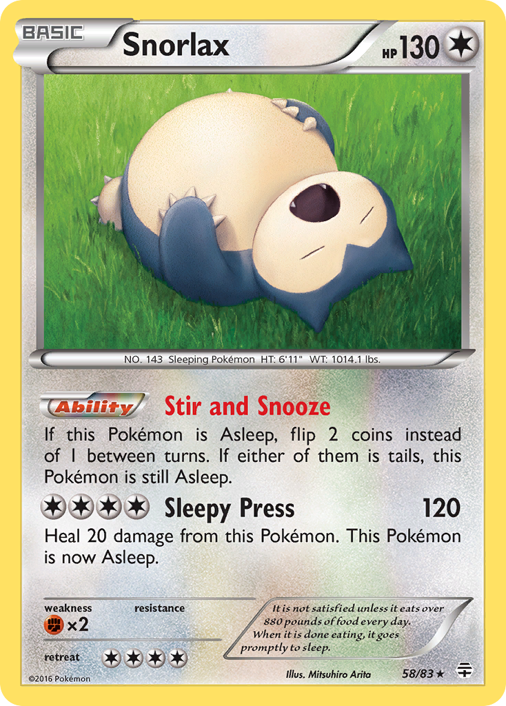 Snorlax (58/83) [XY: Generations] | Gamers Paradise