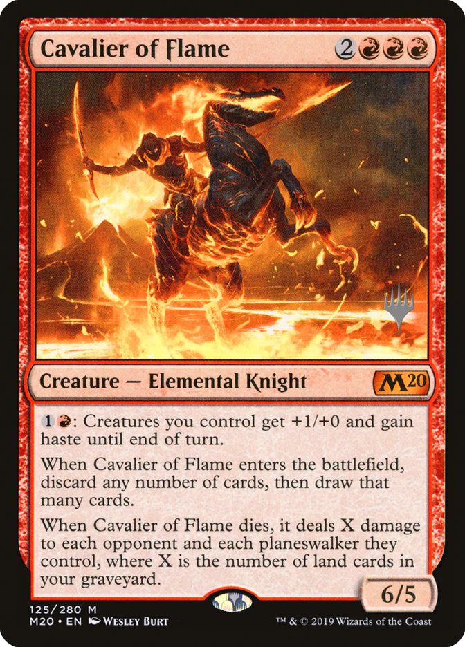Cavalier of Flame (Promo Pack) [Core Set 2020 Promos] | Gamers Paradise